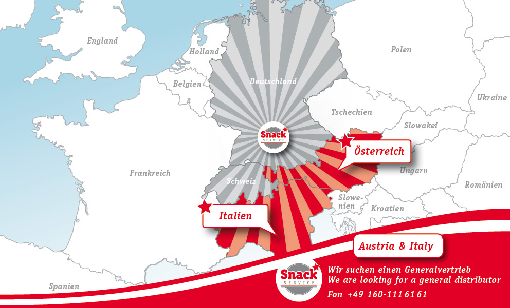 Snack-Service Generalvertreter für Österreich und Italien gesucht