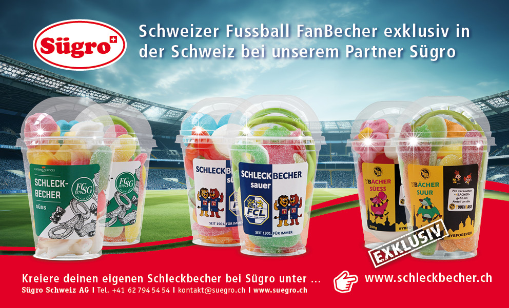 Snack-Service Schweiz Fußball FanBecher